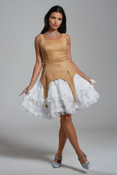 Ailis Ruffle Lace Sleeveless Mini Dress